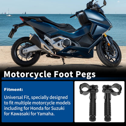 Rear Foot Pedal Set for Honda, Suzuki, Kawasaki (Universal)