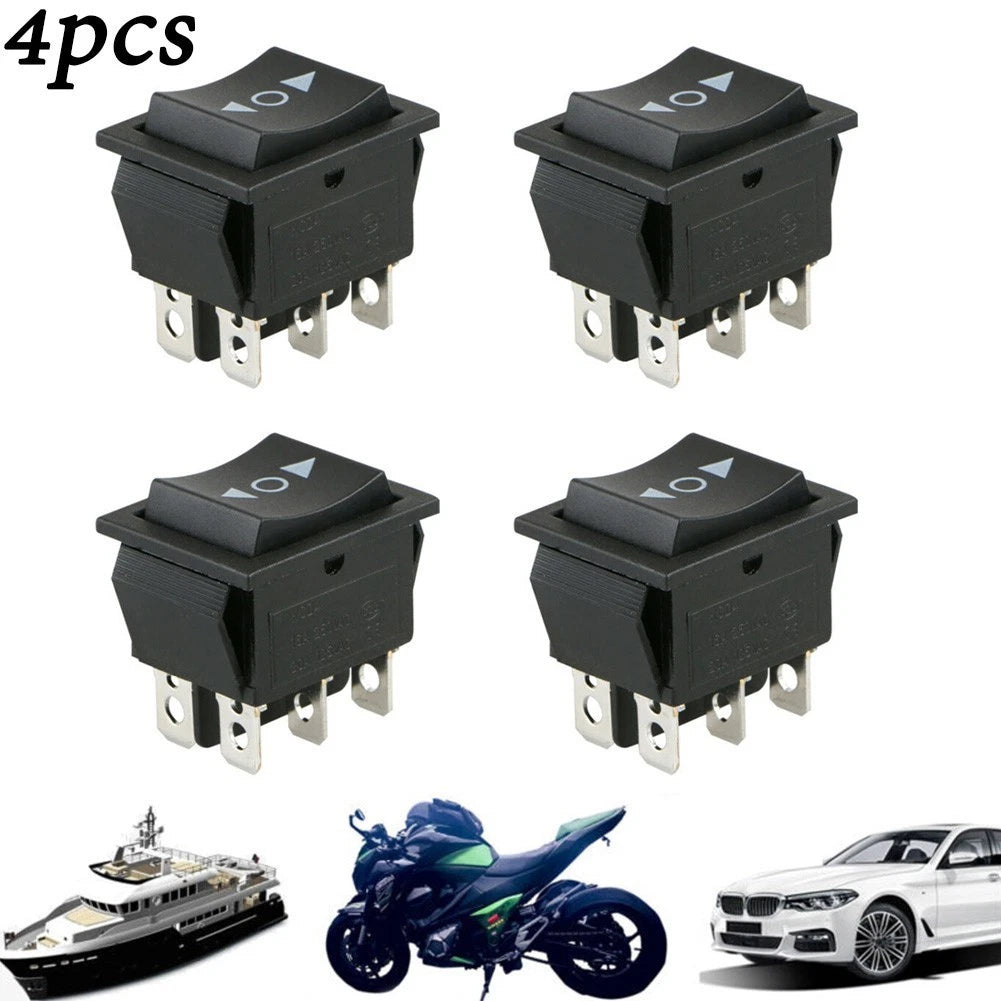 Rocker Switches 12V 6Pin Black Button Control Momentary (Universal)