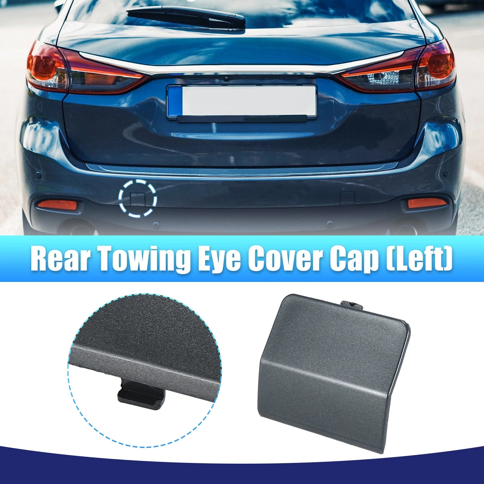 Rear Tow Hook Cover Cap Replacement for Mazda 6 (2013–2018)