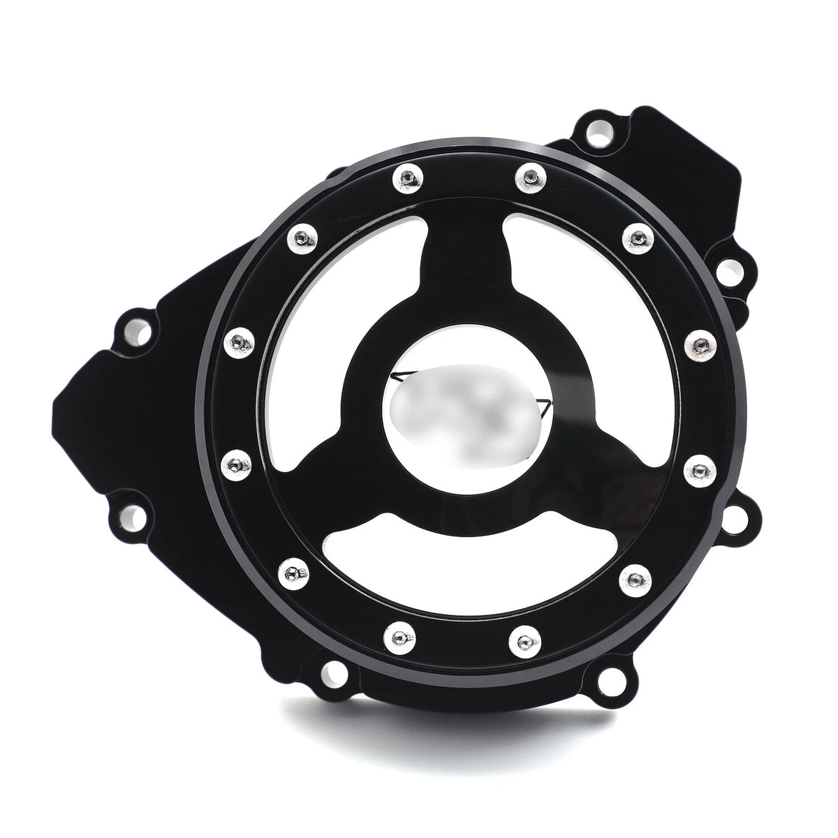 Black Clear Stator Engine Cover Crankcase Left for Yamaha YZF R1 (2009–2014)