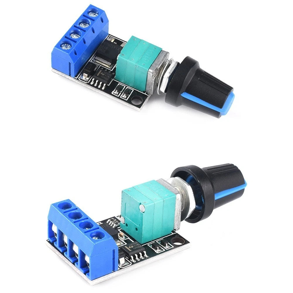 Set of 4 PWM Motor Speed Adjustment Controllers with On/Off Switch