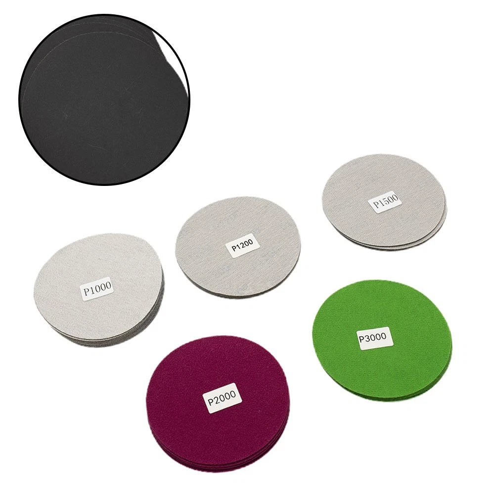 30x 125mm Wet & Dry Sanding Discs 800-3000 Grit Hook & Loop