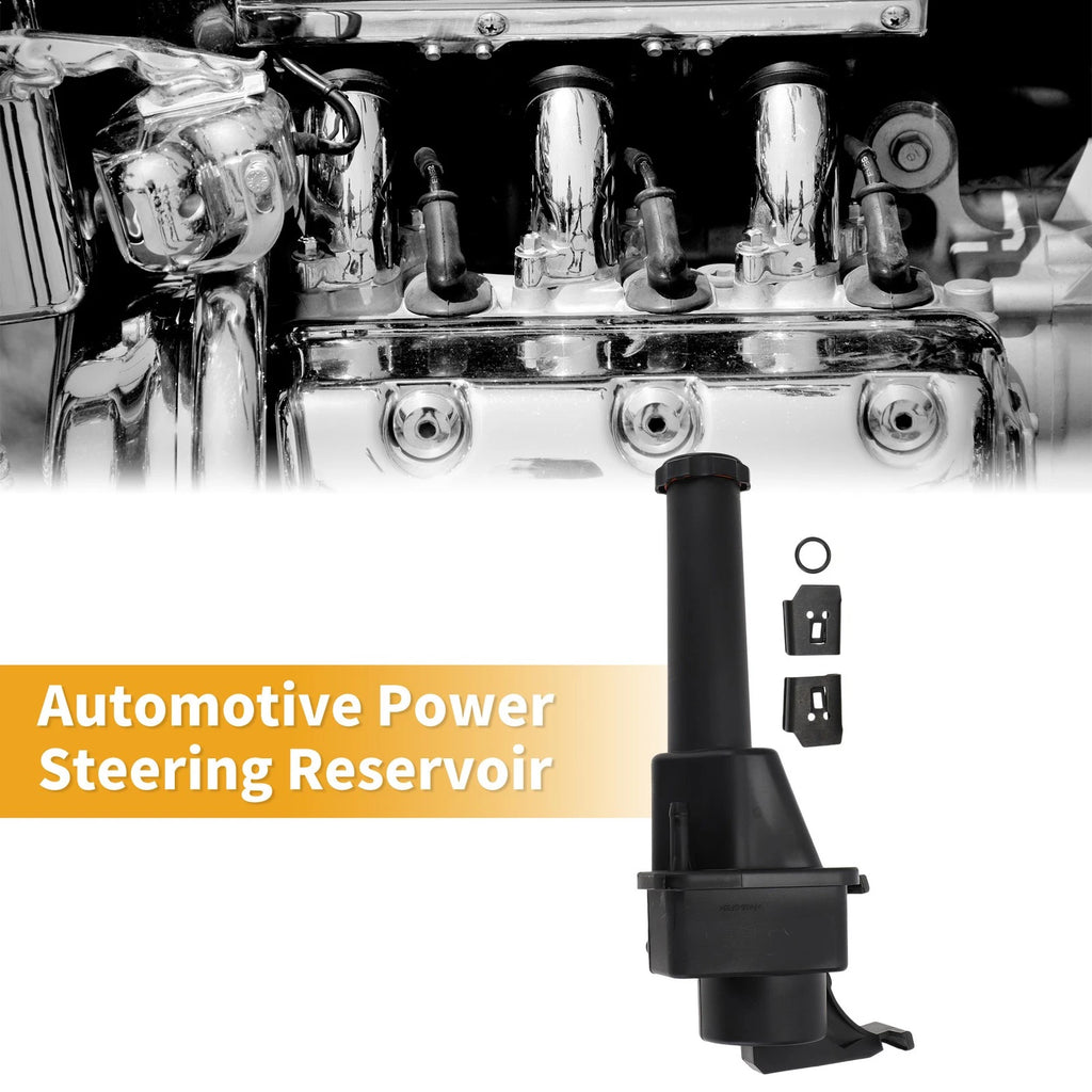 Power Steering Reservoir for Chevrolet Silverado 2016–2019 Plastic Black