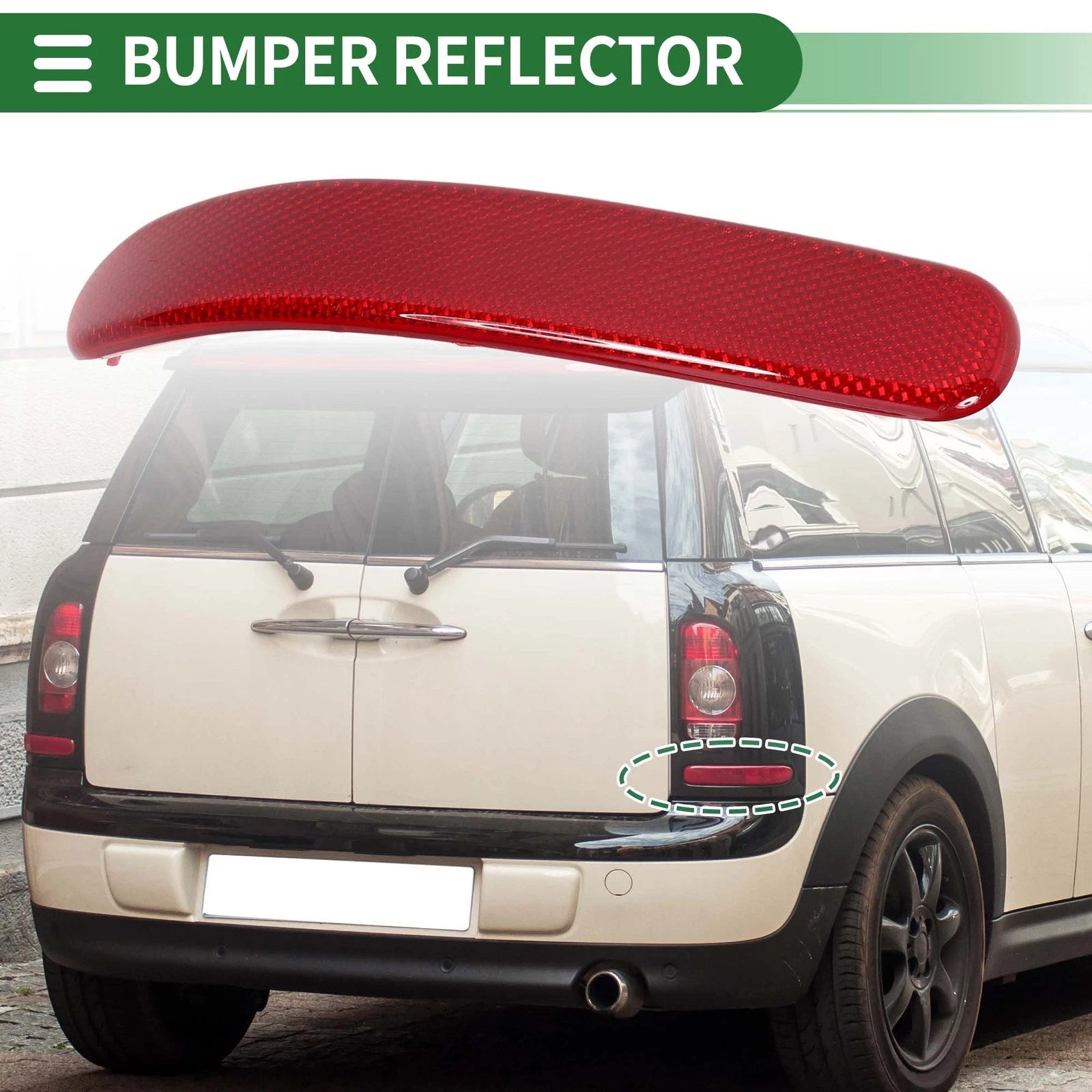 Bumper Reflector Replacement for BMW Mini Cooper Clubman R55 (2008–2014) Rear Right