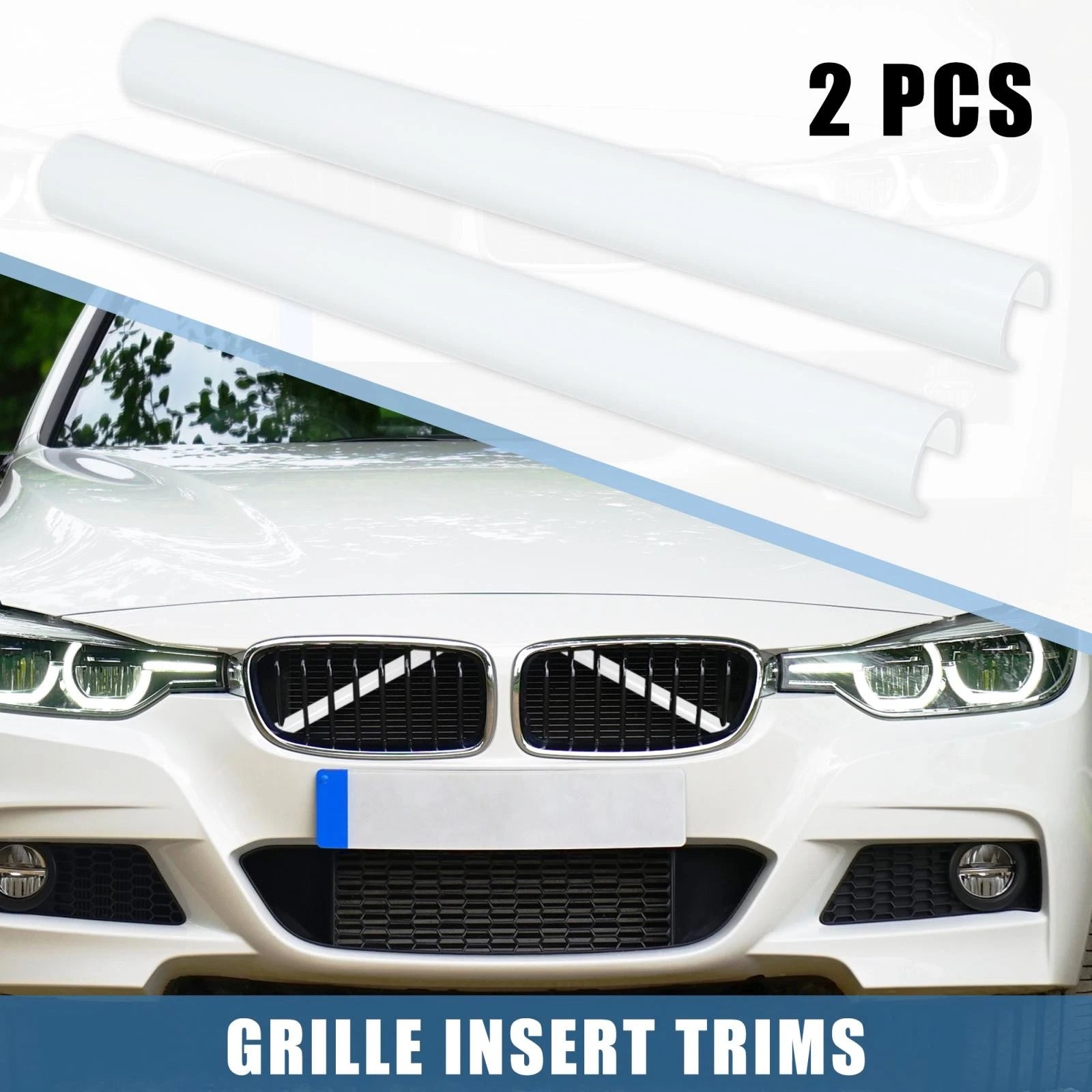Grille Insert Trims 2PCS Front Stripes for BMW 3 Series (2011–2018)
