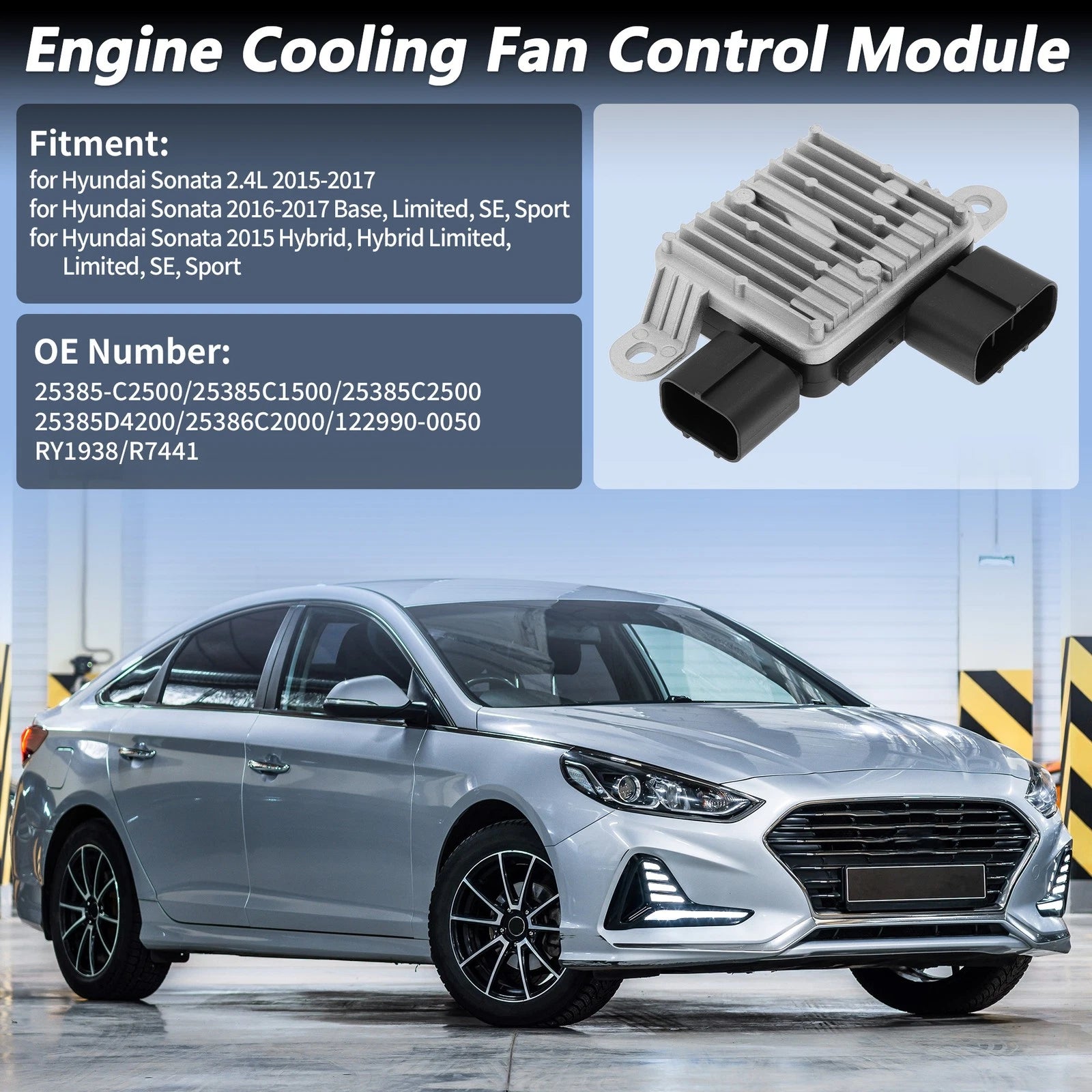 Engine Cooling Fan Control Module Replacement for Hyundai Sonata (2015–2017)