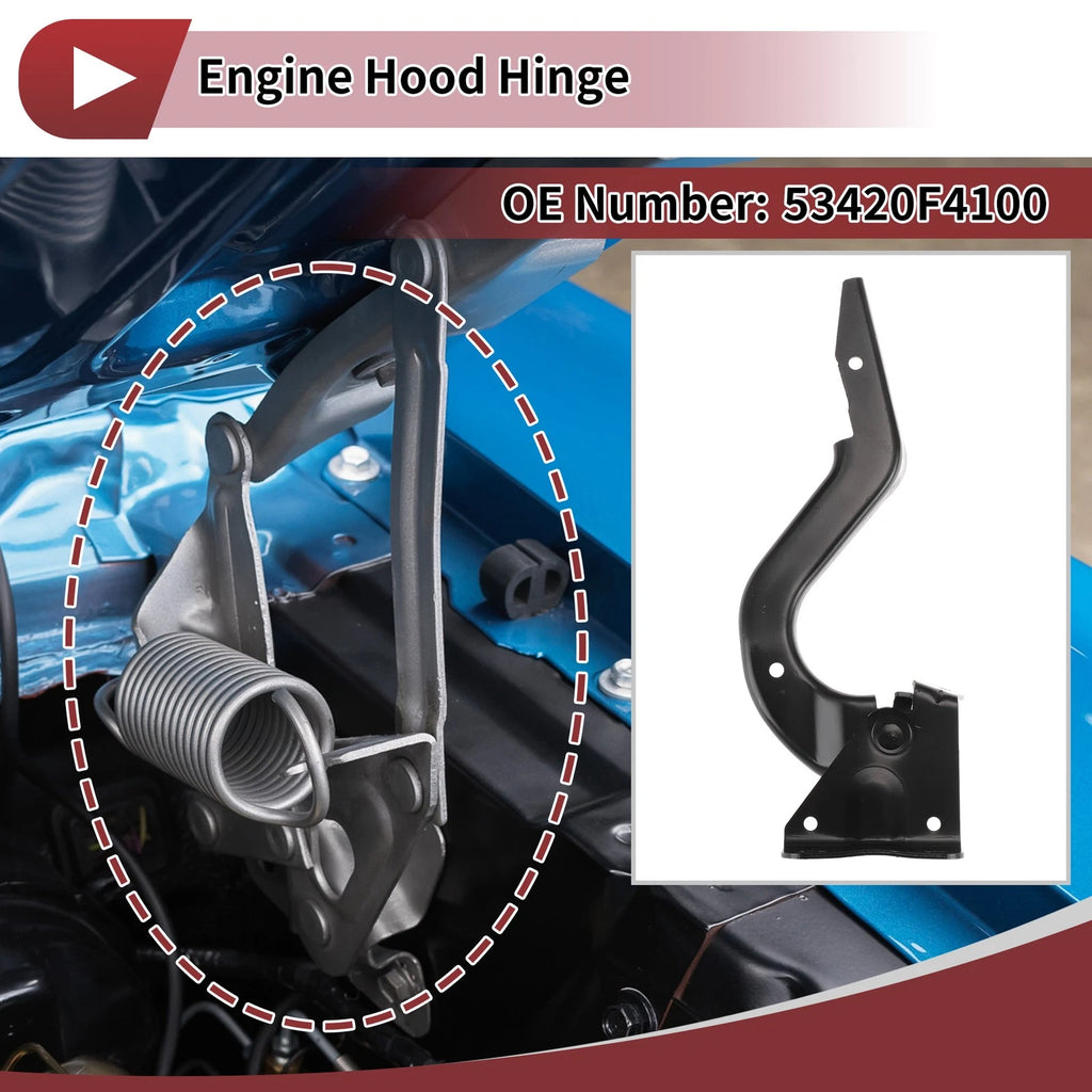 Hood Hinge Left Side OEM Replacement for Toyota C-HR (2018–2018)