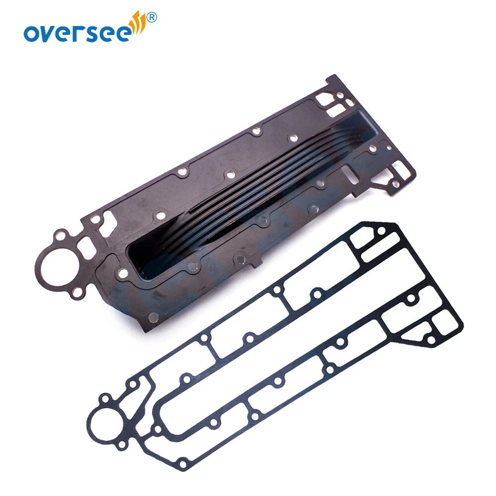 Inner Cover Exhaust & Gasket for Yamaha 2T Outboard (60-70HP) 6H3-41111-01, 6H3-41112