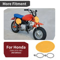 Yellow Front Number Plate with Clips & Bands for Honda Z50R (1979–1987)