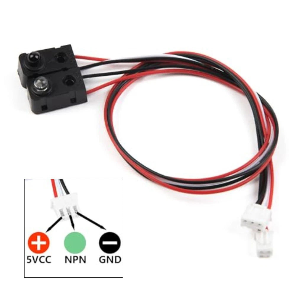 5 Pack Infrared Break Beam Sensor 5MM LED Photoelectric Switch NPN Output