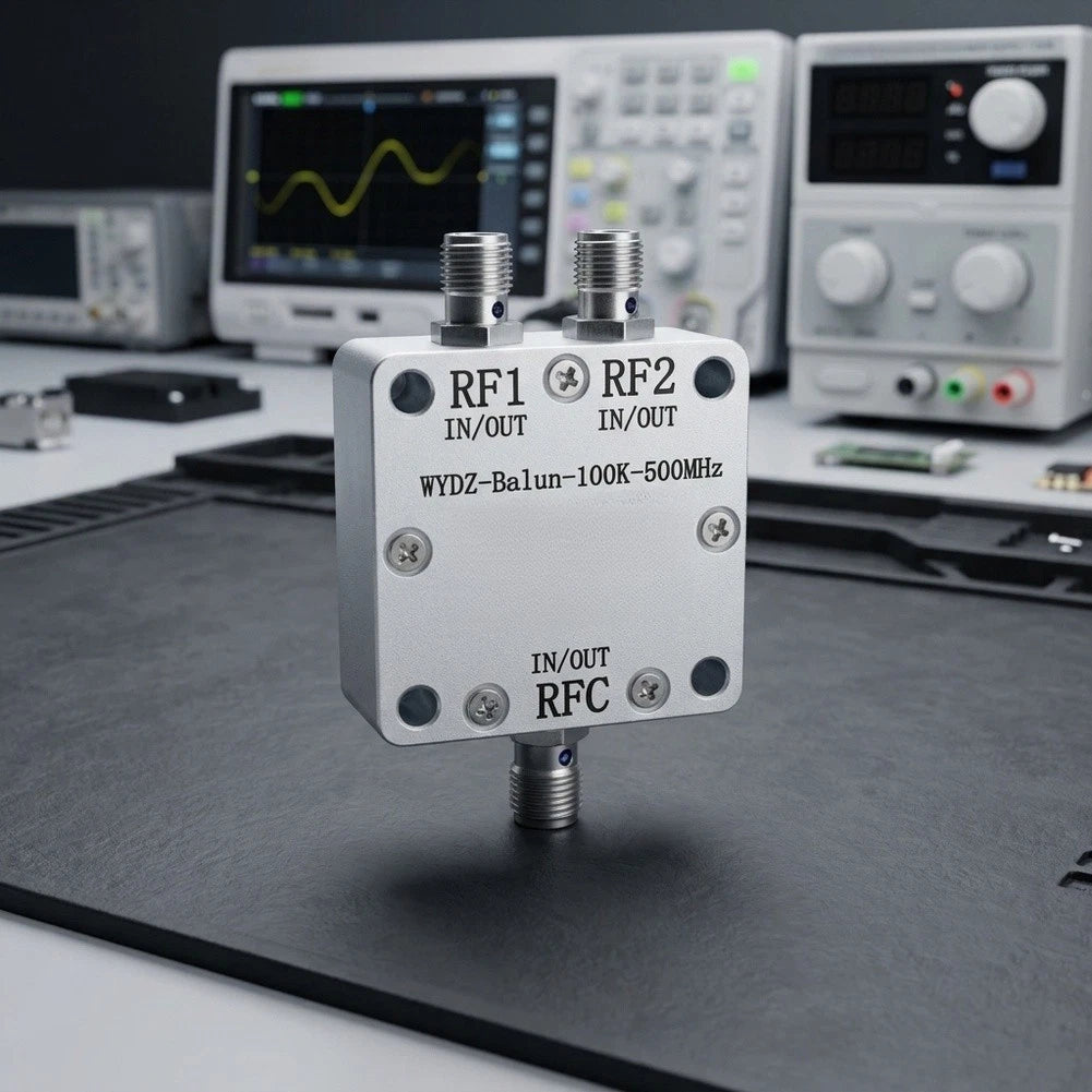 RF Balun Module 1:1 Turn Ratio for Wide Band Connectors (100K-500MHz)