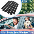 6 Pcs Pillar Posts Door Window Trim Cover Set for Honda CR-V (2007–2011)