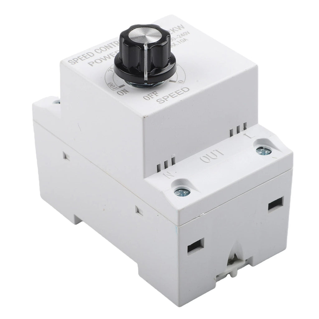 Electronic Voltage Regulator 220V 10A for Fan Control (DIN Rail Mount)
