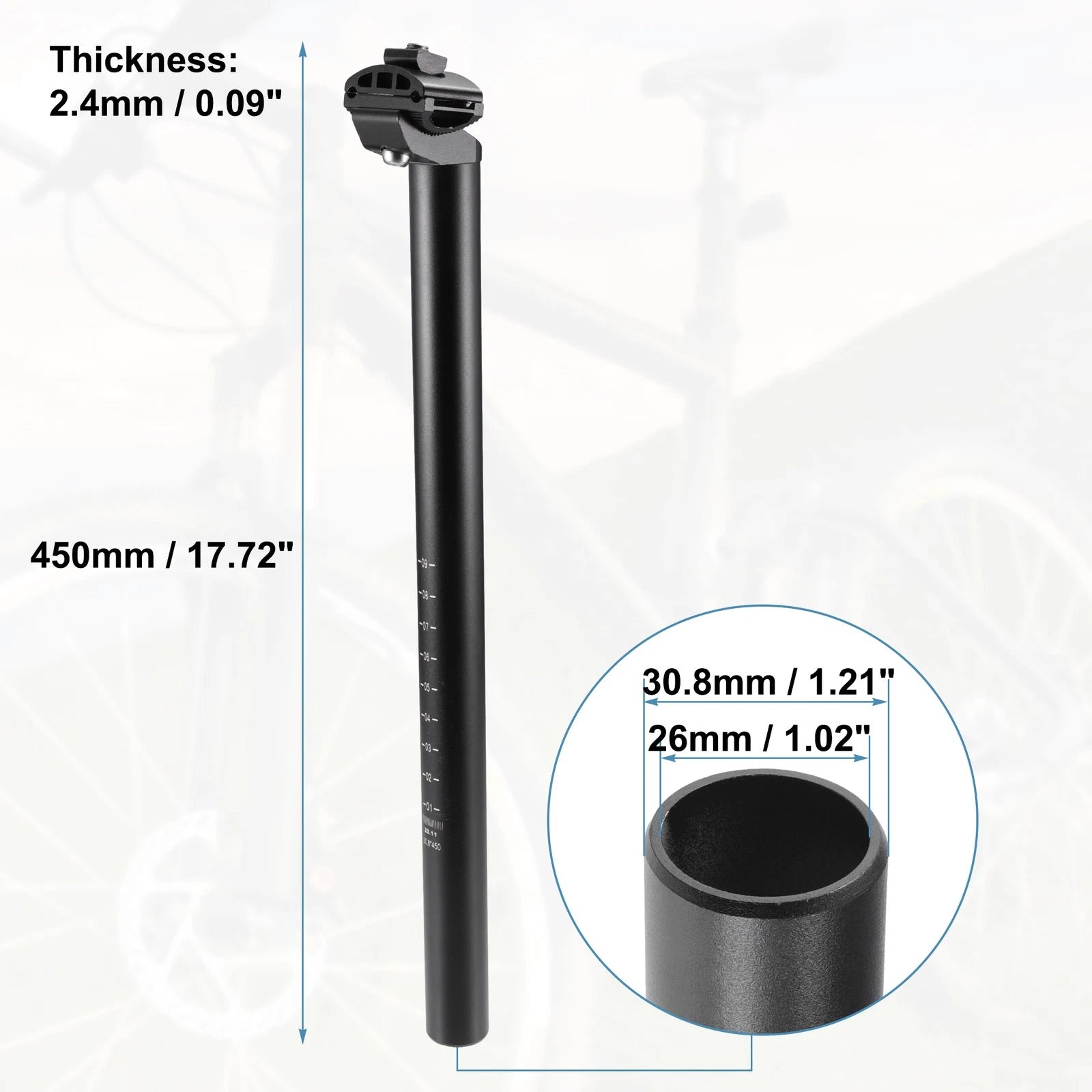 Bike Seat Post Aluminum Alloy Replacement for Universal Bicycle (2000–2025)