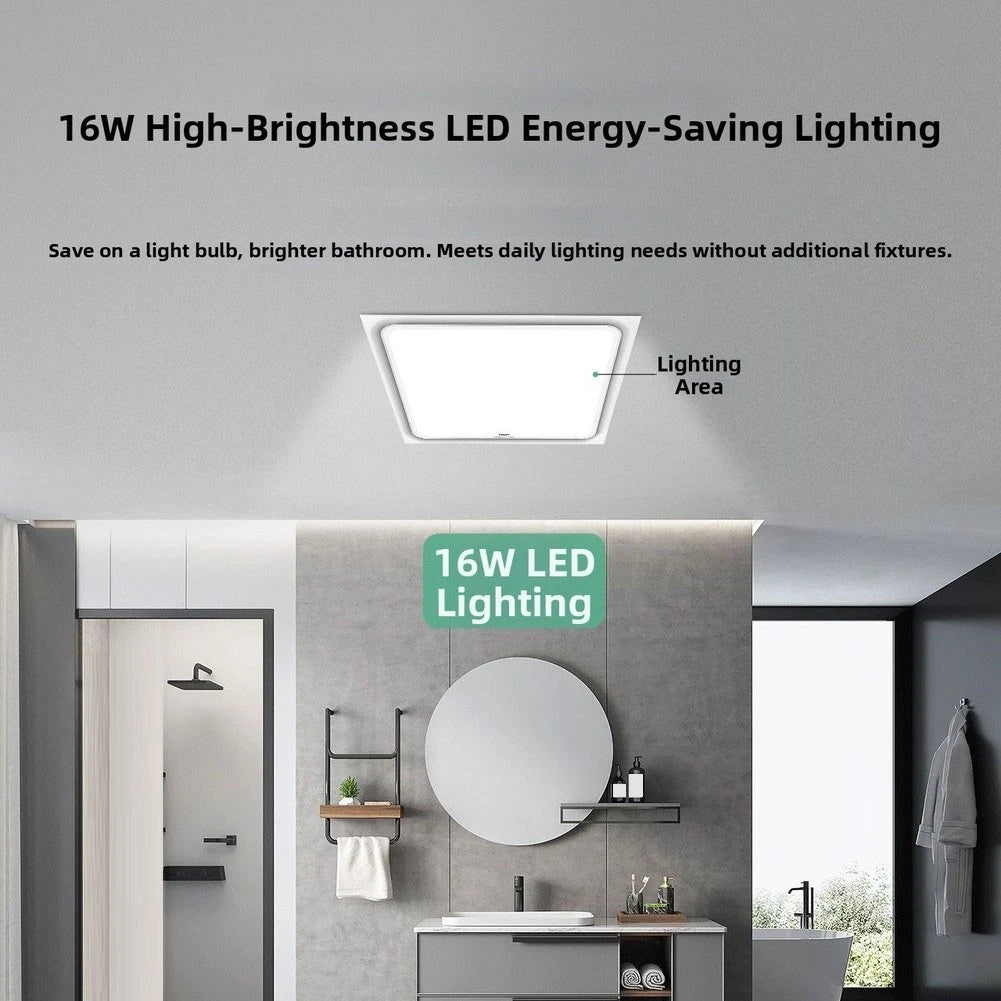 170m3/h Airflow Ceiling Fan with 12W LED Light for Home Use (300mm)
