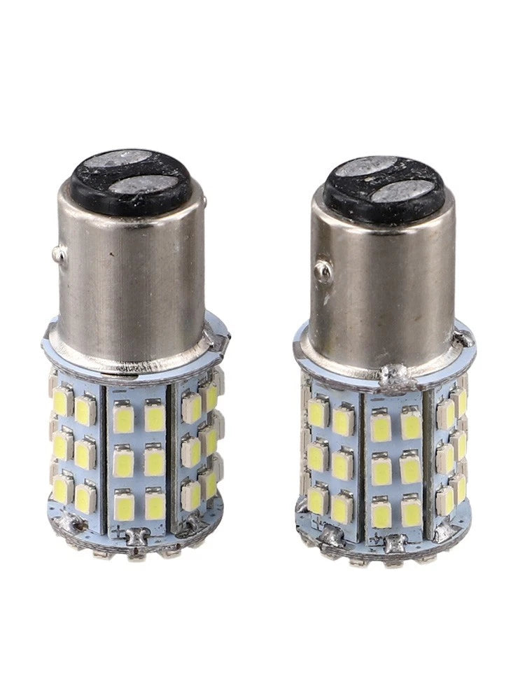 2X BAY15D 64SMD LED 1157 Brake Stop Tail Light Bulb for
