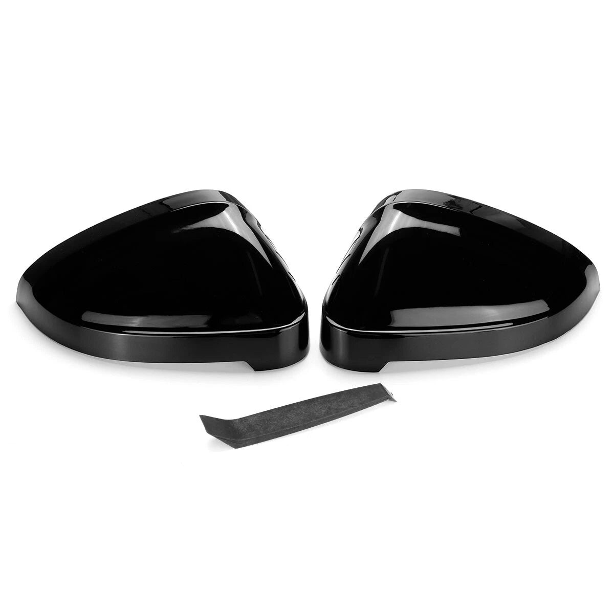 Gloss Black Side Mirror Cover Caps for Audi A4 B9 S4 A5 S5 RS5 (2017–2025)