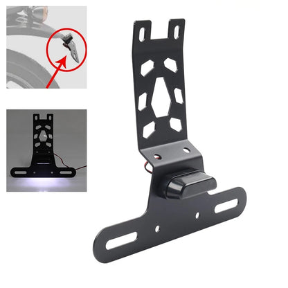 License Plate Holder Frame Bracket for Hunter 350 (2022–2024)