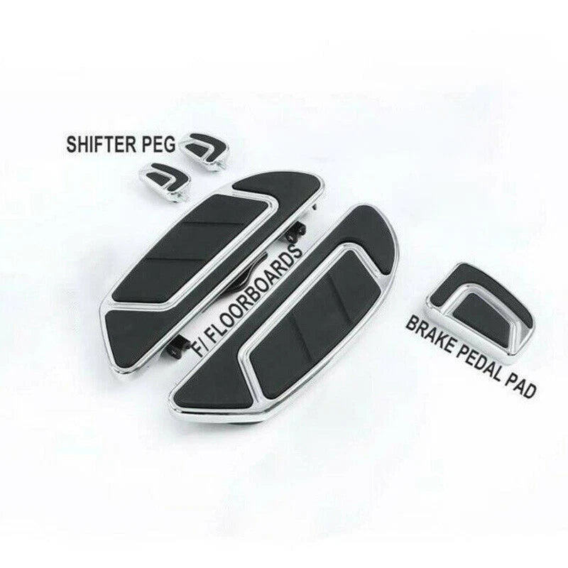 Chrome Driver Floorboard Brake Pedal Shift Peg for Harley Street Glide (1986–2023)