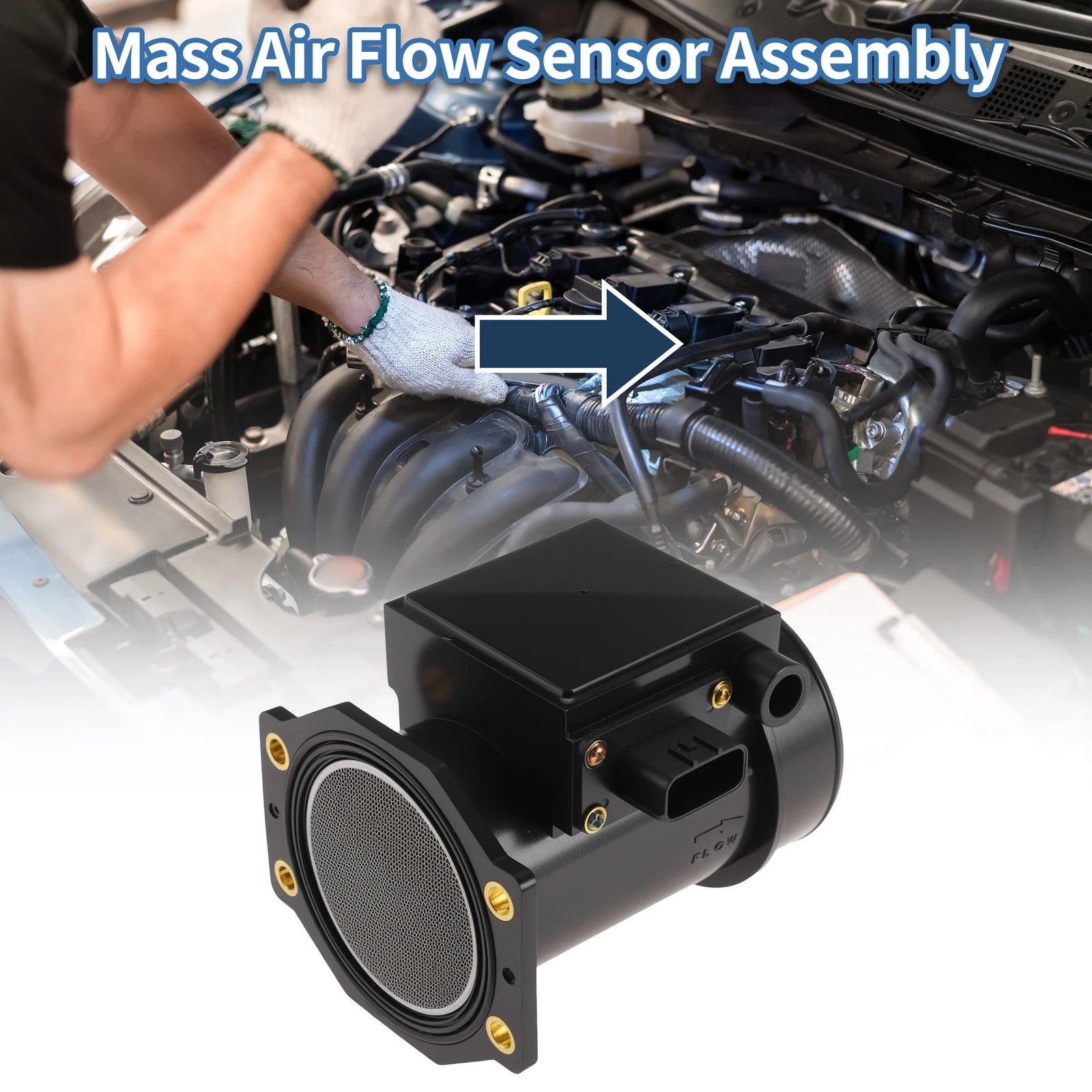 Mass Air Flow Sensor Assembly 226809E005 for Nissan Altima