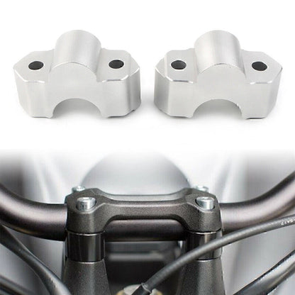 2X 22mm Handlebar Riser Mount Clamps for Kawasaki Versys 1000 (2015–2018)
