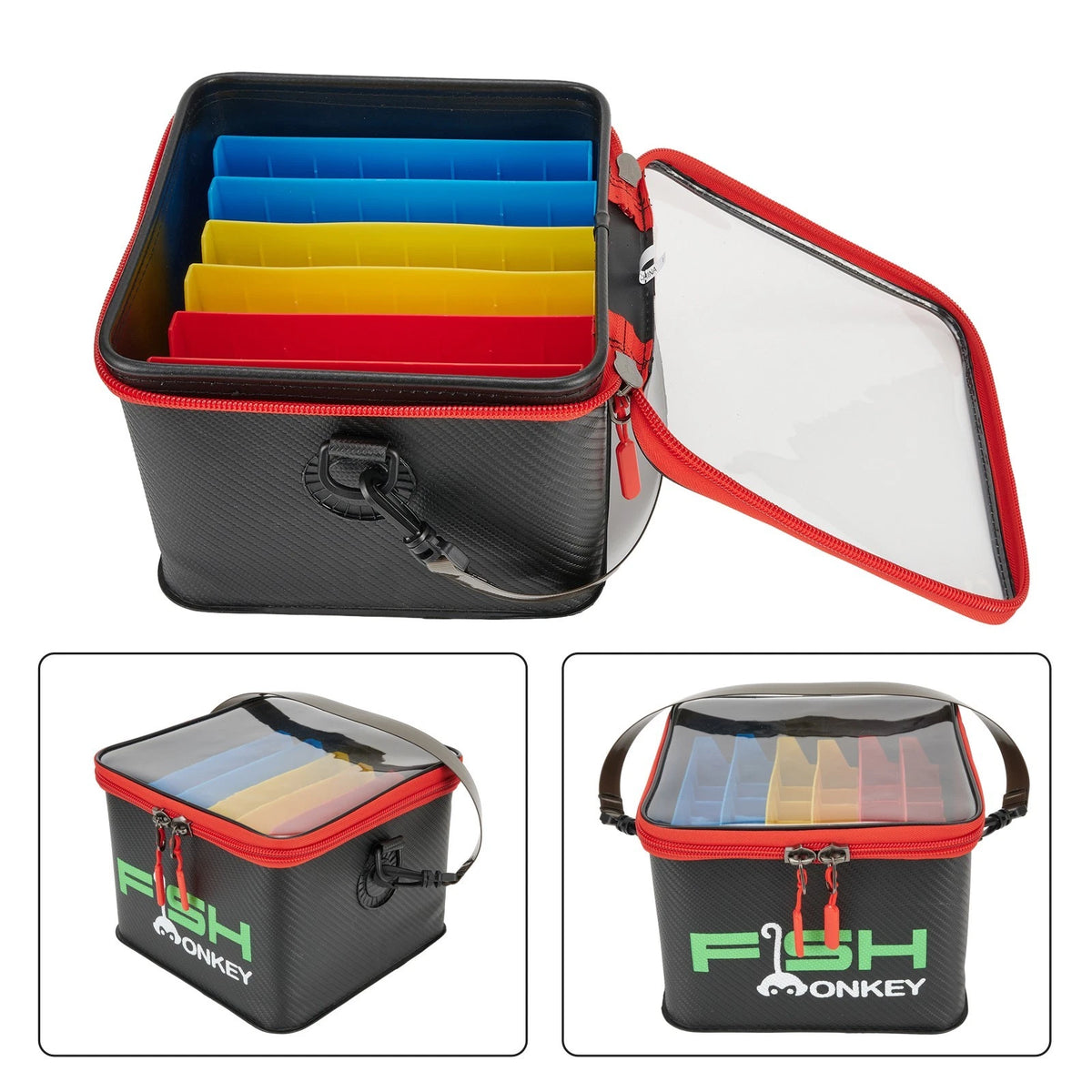 Set of 6 EVA Bucket Insert Boxes for Easy Viewing Squid Jig Case