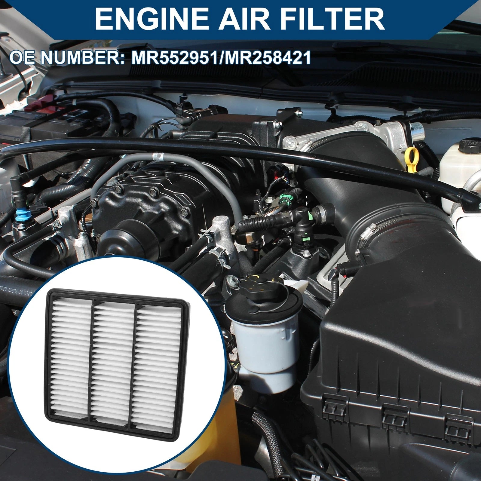 Engine Air Filter Replacement for Mitsubishi Outlander 2.4L (2003–2006)