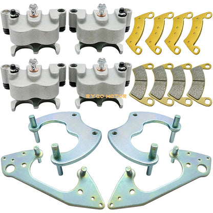 Set of 4 Front Rear Brake Calipers W/Pads for Polaris RZR XP 1000 (2015–2022)