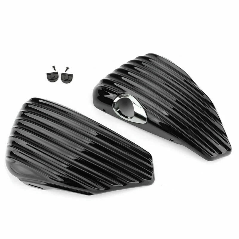 Set of 2 Battery Side Covers for Harley Sportster XL883 XL1200 (2004–2013) T9