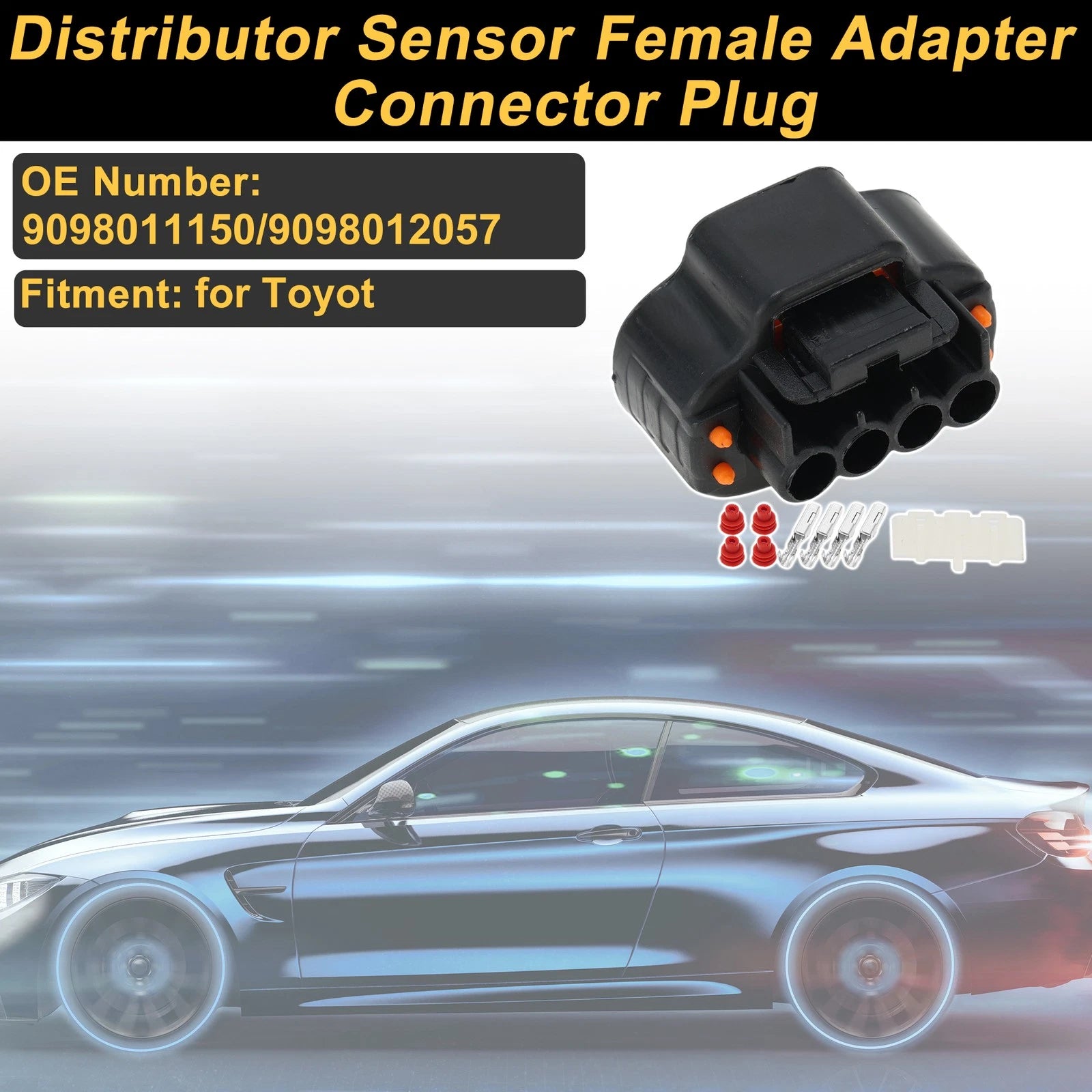 Distributor Sensor Connector Plug Pin Set for Toyota (2000–2023)
