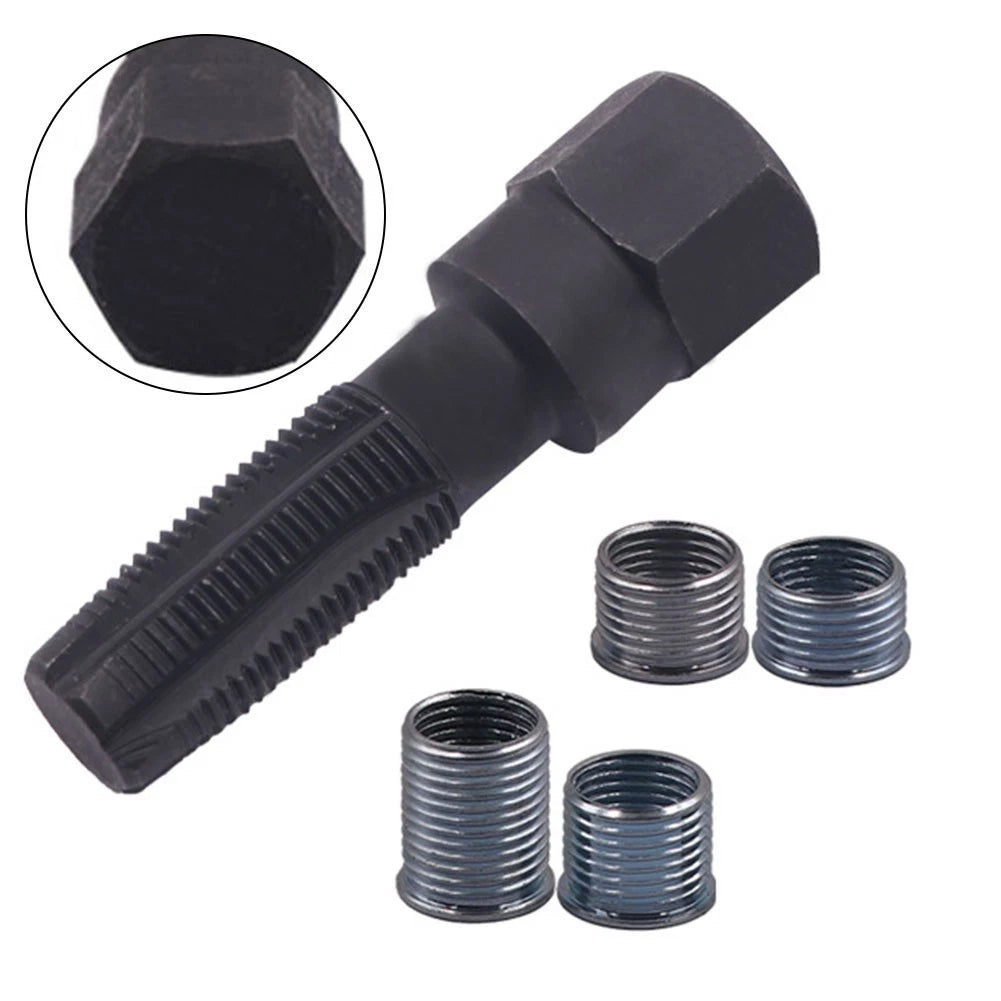 5-Piece Reamer Tap Tool Thread Repair Kit for Vehicles