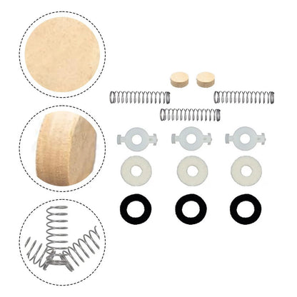 14PCS Trumpet Maintenance Kit for Valve Replacement with Felt and Cork Pads