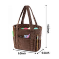 Yarn Tote Corduroy Bag with Smooth Thread Feed and Spacious Compartment