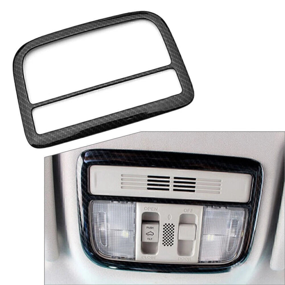 Carbon Fiber Front Reading Light Bezel Frame Cover for Honda Civic (2016–2021)