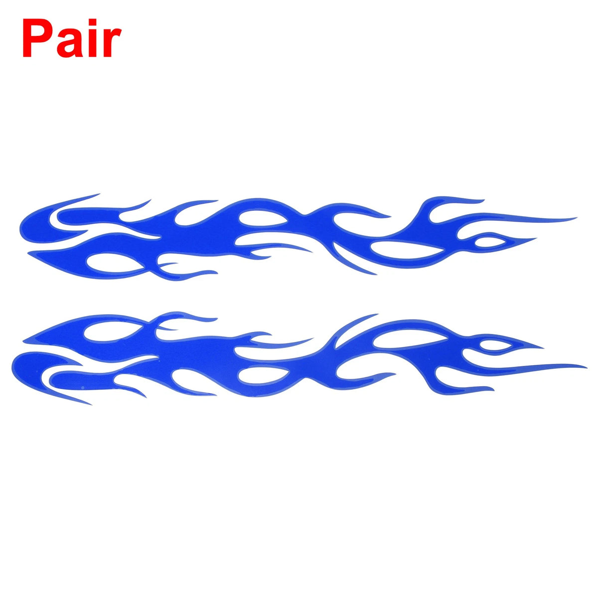 Reflective Bumper Decal for - Blue Flame Design