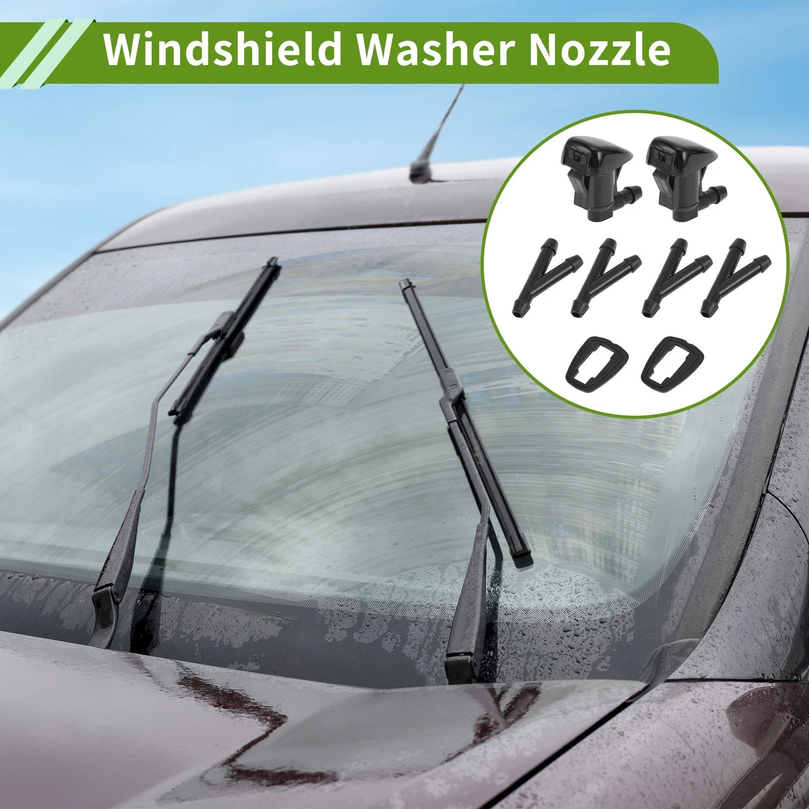 Windshield Washer Nozzle With Hose Connector for Pontiac (2005–2006)