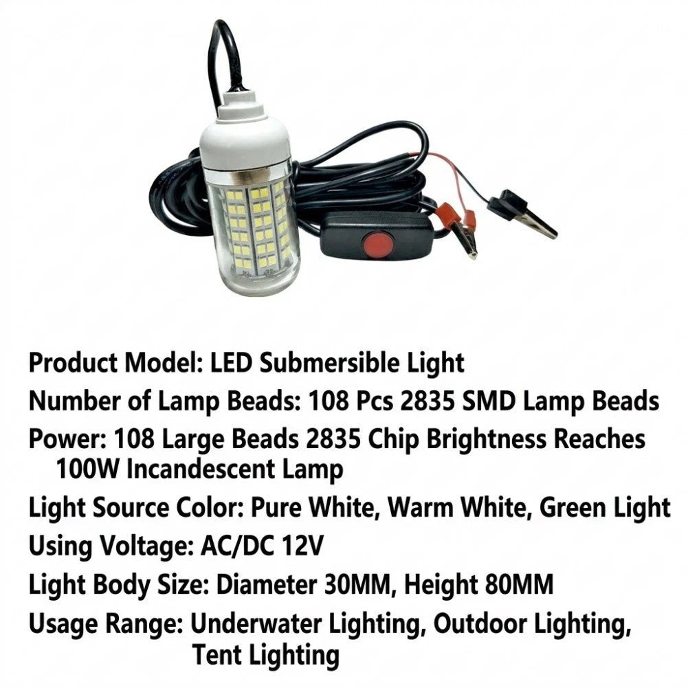 LED Fishing Light for (IP68 Waterproof)