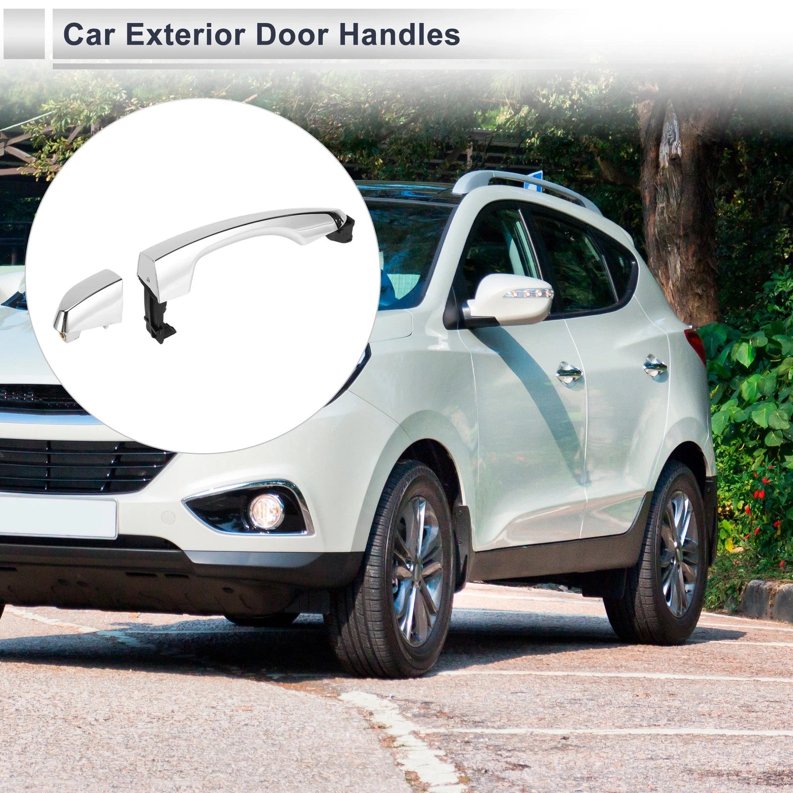Rear Left Car Exterior Door Handle Replacement for Hyundai Tucson (2016-2020)