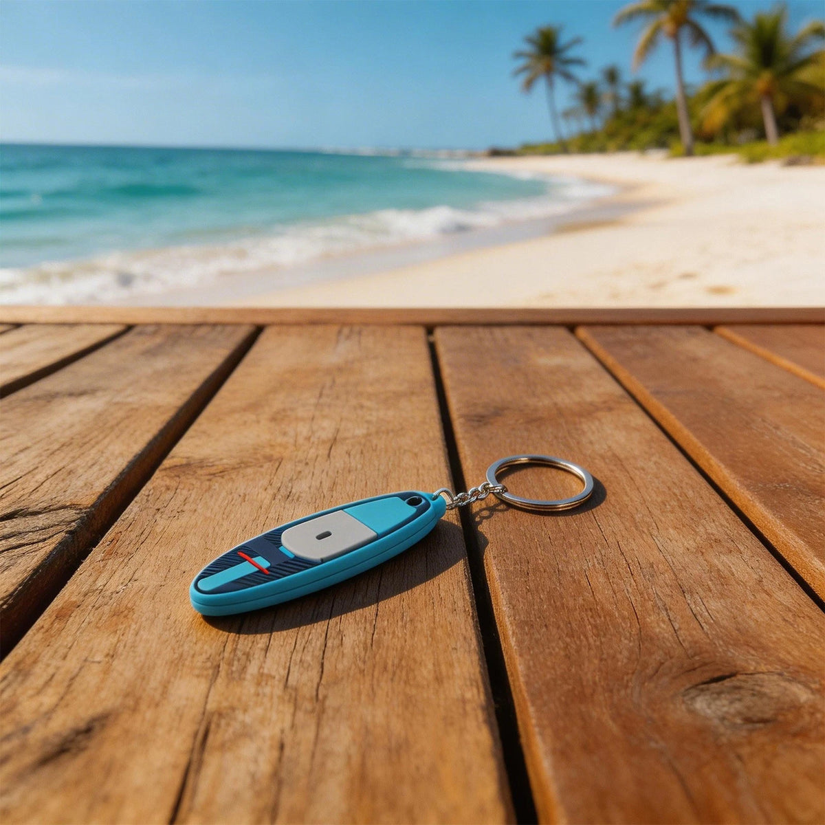 Soft Rubber Paddle Board Key Lock for Wallets and Backpacks