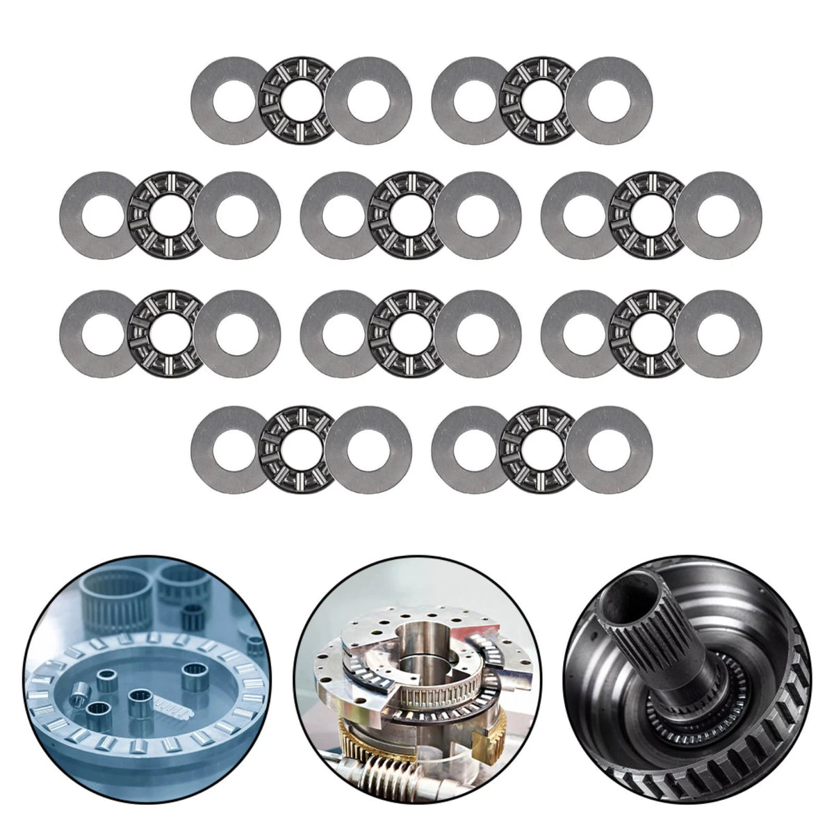 10X Needle Roller Thrust Bearing Set for Various Applications