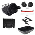 Trunk Backrest Mount Rack Light Speakers Plate for Harley Touring (2014–2026)