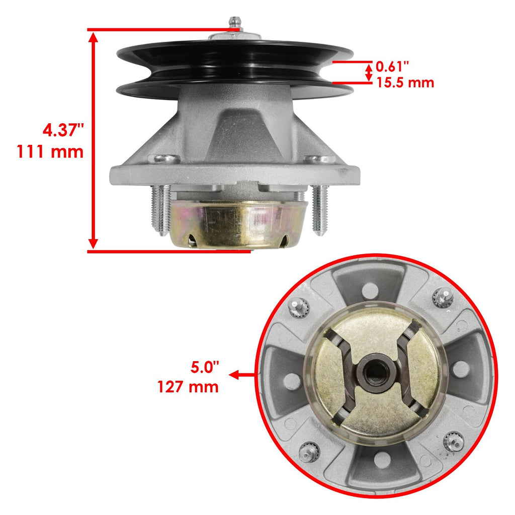 Spindle Assembly Replacement for John Deere GX325 GX335 GX345 GX355D (2011–2015)