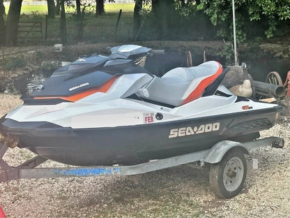 Seat Cover for Seadoo GTI GTS GTI WAKE 155 130 (2011–2018) Blacktip Orange Gray White
