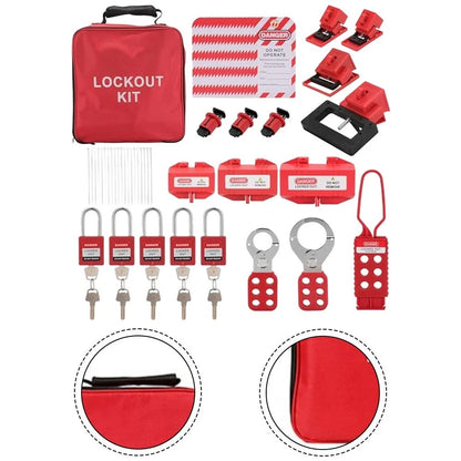 Electrical Safety Lockout Kit for Industrial Use