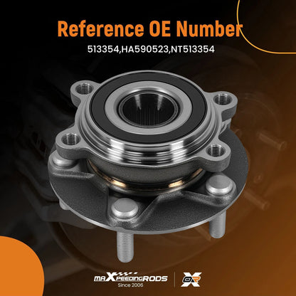 Front LH RH 5-Bolt Wheel Hub Assembly for Mazda 3 CX-3 (2014–2020) 513354