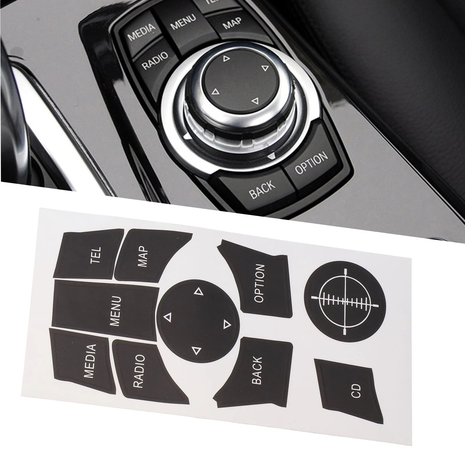 Button Repair Decal Sticker for iDrive Button Panel (AU)