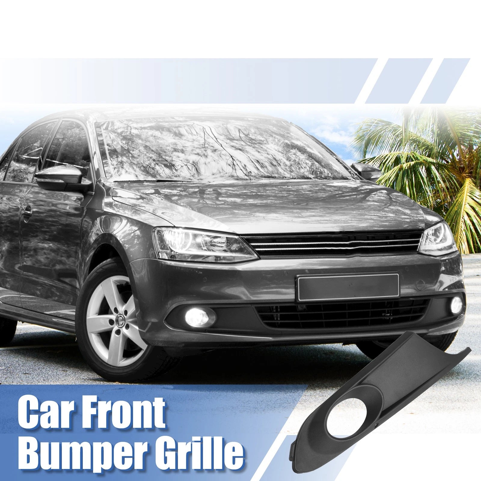 Fog Light Grille Front Right Replacement for Volkswagen Jetta (2019–2022)