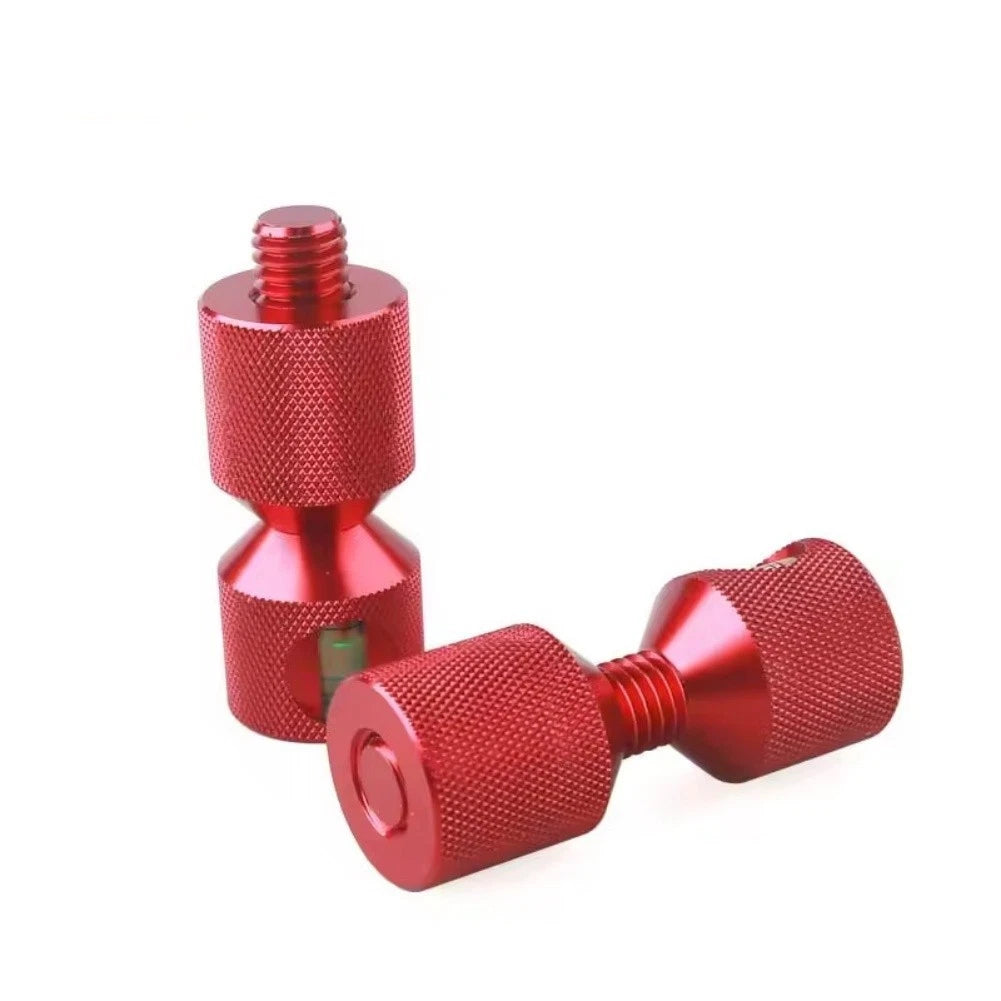 4X Aluminum Dual Hole Flange Pins with Built-In Level Feature