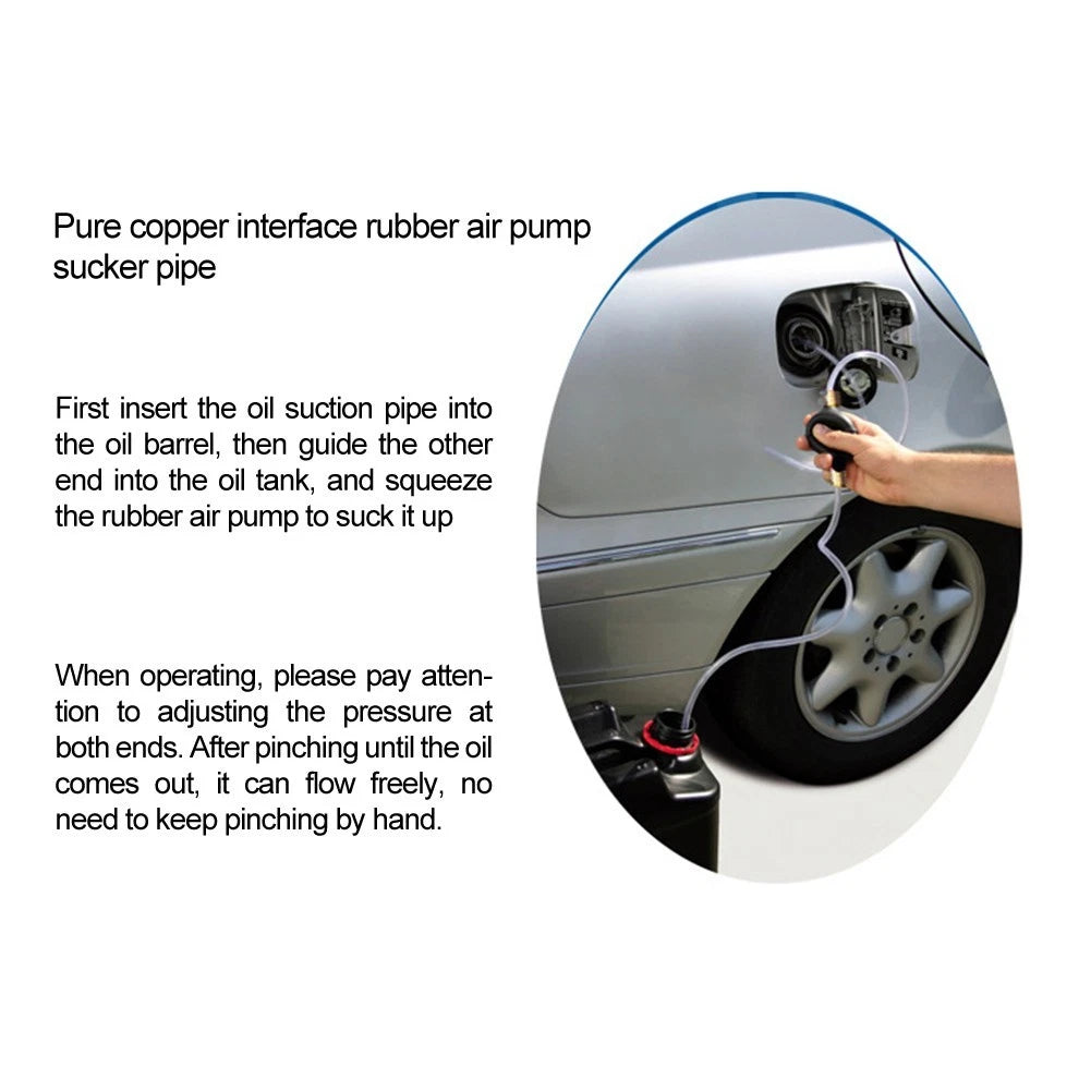 Hand Siphon Pump for Fuel Transfer (Portable Liquid Petrol Tool)