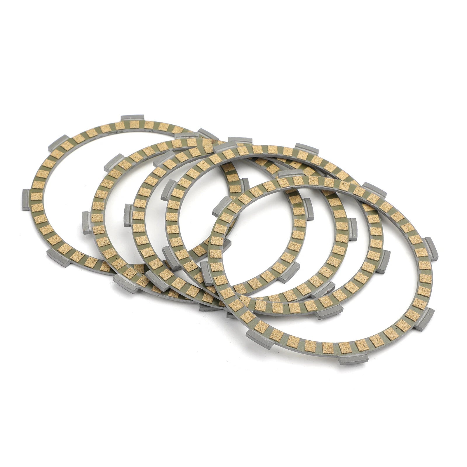 Clutch Kit Steel & Friction Plates for Yamaha XT125 RT100 RS100 TZR80 YBR125 (–)